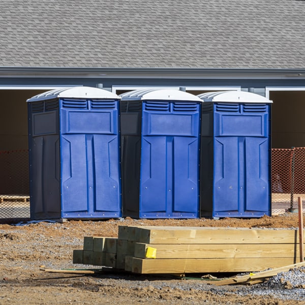 what is the expected delivery and pickup timeframe for the porta potties in Colona IL